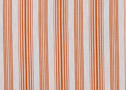 Tent Stripe Fabric by Carolina Irving in Burnt Orange
