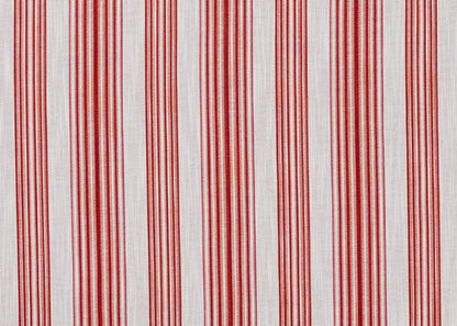 Tent Stripe Fabric by Carolina Irving in Red
