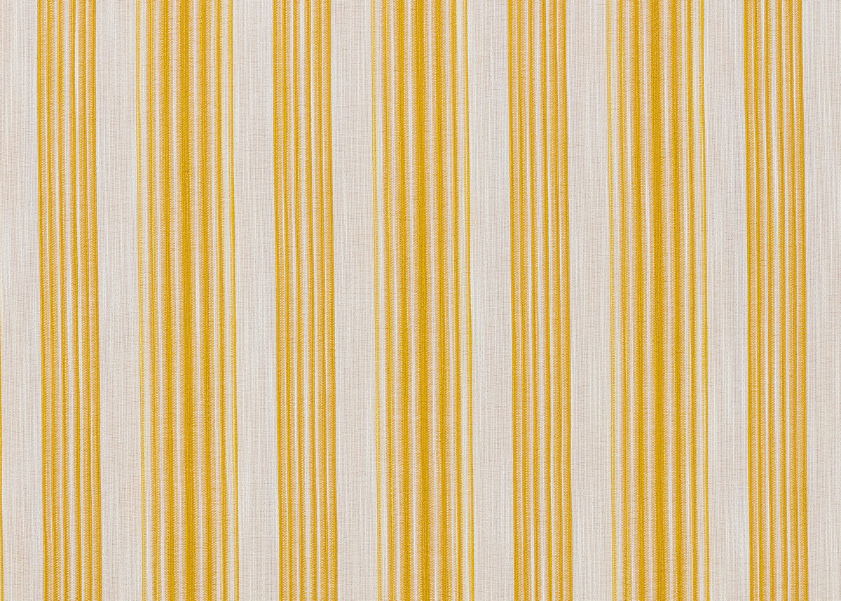 Tent Stripe Fabric by Carolina Irving in Yellow