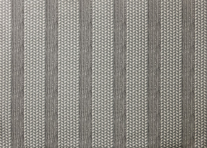Aegean Stripe Fabric by Carolina Irving in Obsidian/Pewter