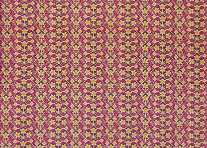 Almaty Velvet Fabric by Carolina Irving in Berry