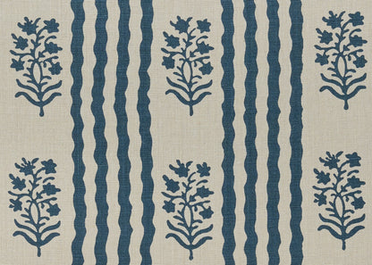 Delos Reverse Fabric by Carolina Irving in Ink
