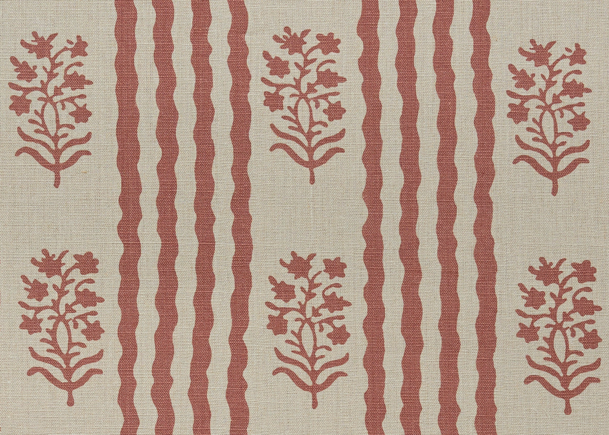 Delos Reverse Fabric by Carolina Irving in Rosado