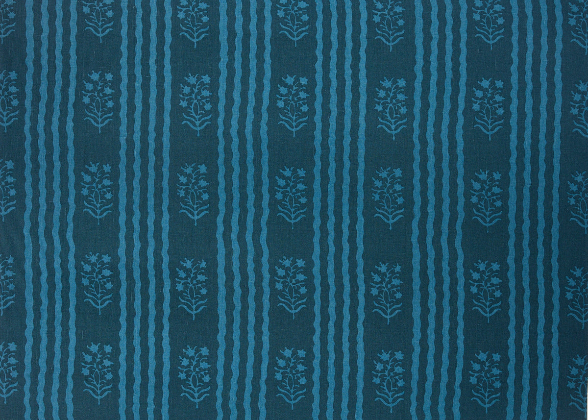 Delos Fabric by Carolina Irving in Azure