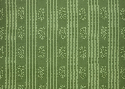 Delos Fabric by Carolina Irving in Basil