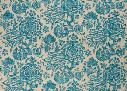 Exotic Bloom Fabric by Carolina Irving in Delft