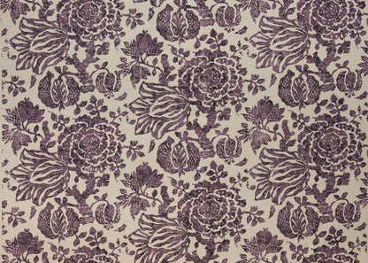 Exotic Bloom Fabric by Carolina Irving in Eggplant