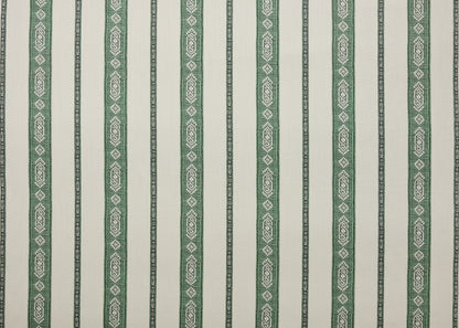 Larissa Stripe Fabric by Carolina Irving in Jade