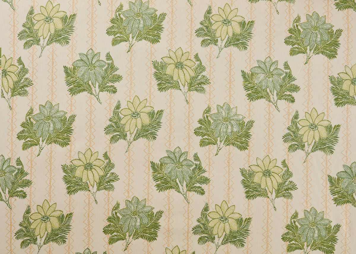Lucknow Fabric by Carolina Irving in Green