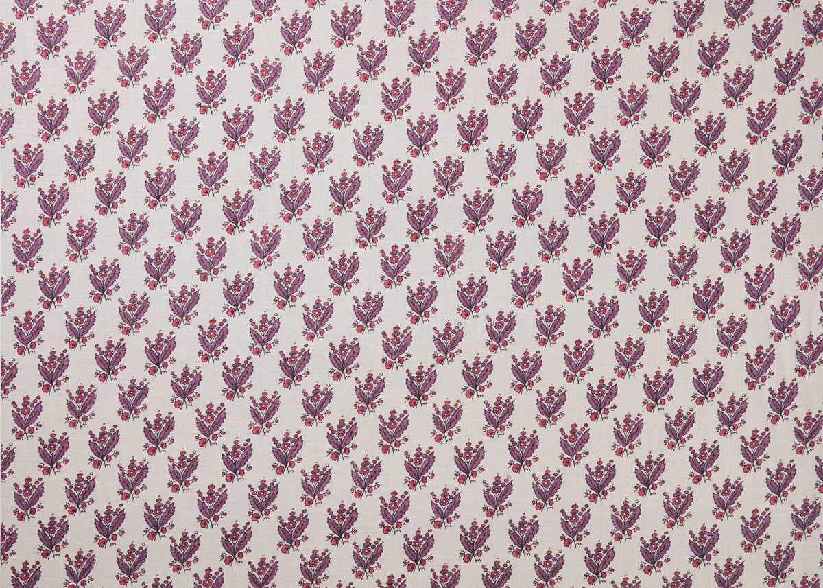 Olympia Sprig Fabric by Carolina Irving in Wine