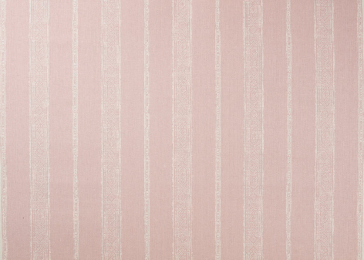 Patmos Stripe Reverse Fabric by Carolina Irving in Blush