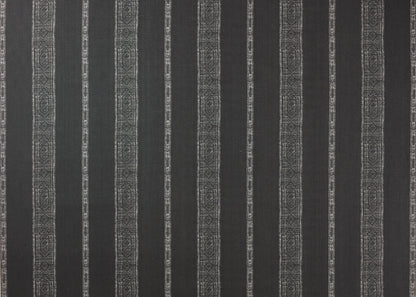 Patmos Stripe Reverse Fabric by Carolina Irving in Charcoal
