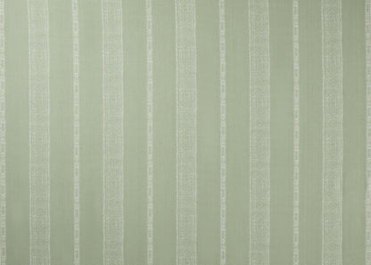 Patmos Stripe Reverse Fabric by Carolina Irving in Duck Egg