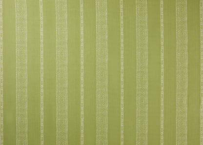 Patmos Stripe Reverse Fabric by Carolina Irving in Parsley