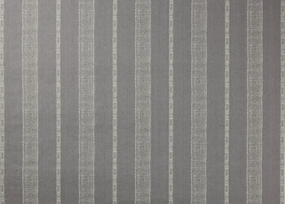 Patmos Stripe Reverse Fabric by Carolina Irving in Pebble