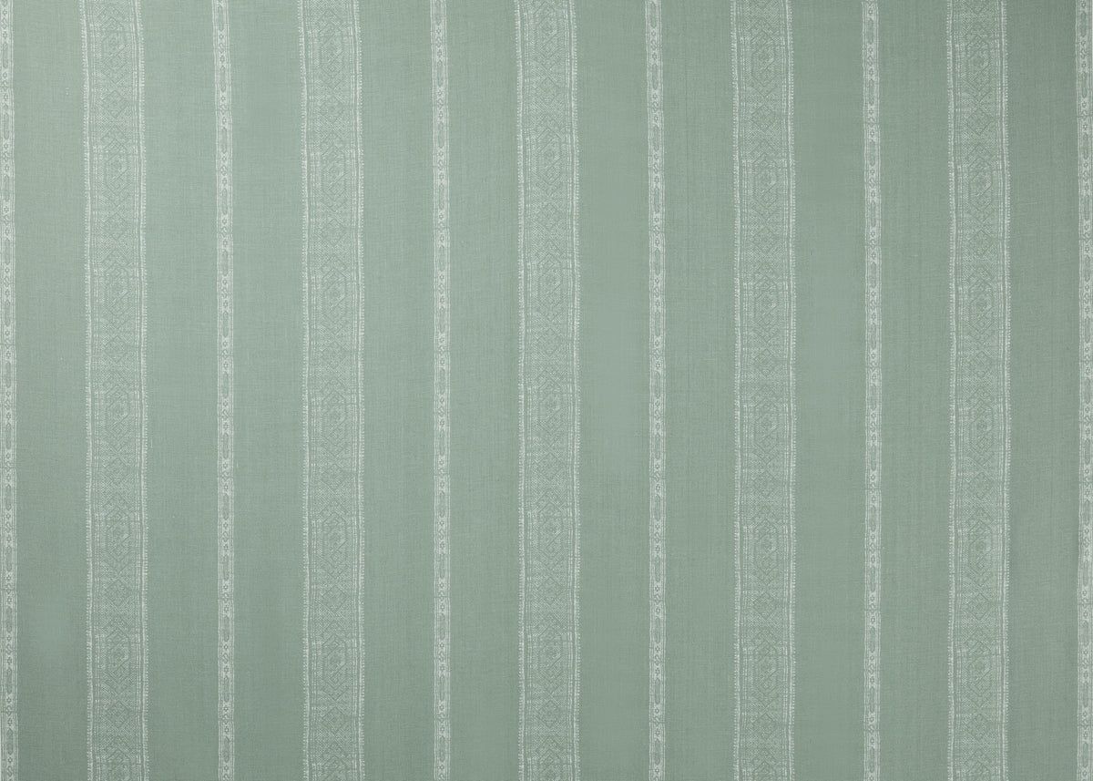Patmos Stripe Reverse Fabric by Carolina Irving in Steel Blue