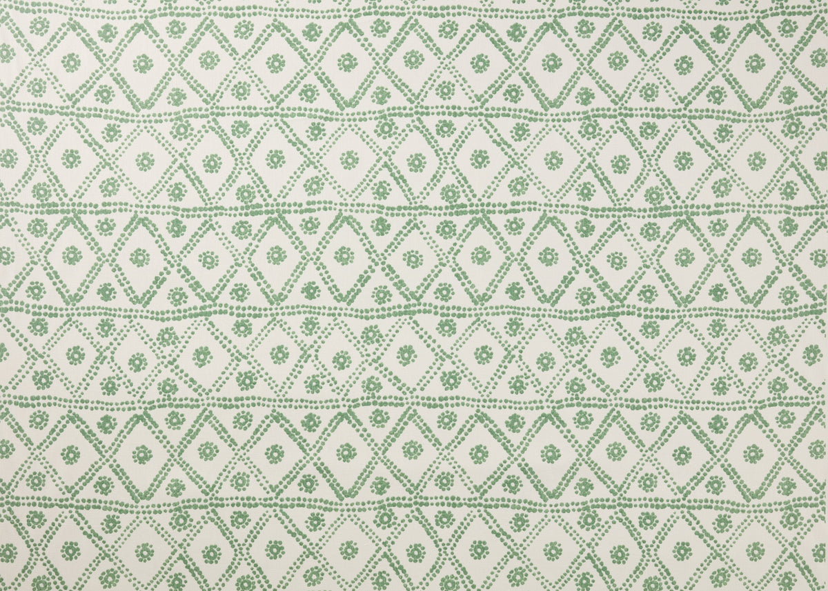 Zig Zag Reverse Fabric by Carolina Irving in Seafoam/Oyster