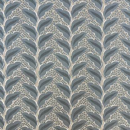 Cassis Fabric by Serena Dugan in Denim/Oatmeal