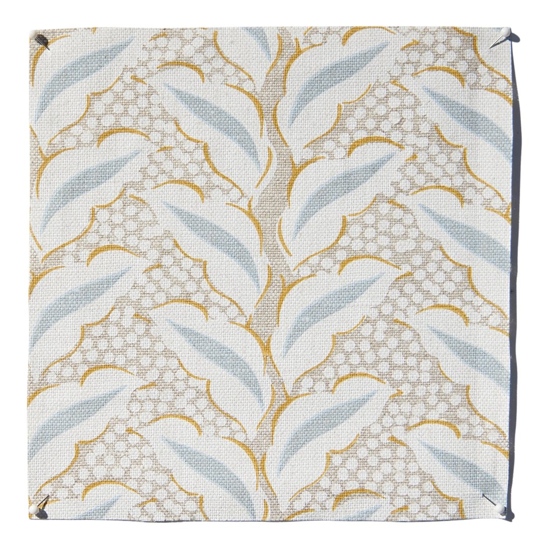 Cassis Fabric by Serena Dugan in Plaster