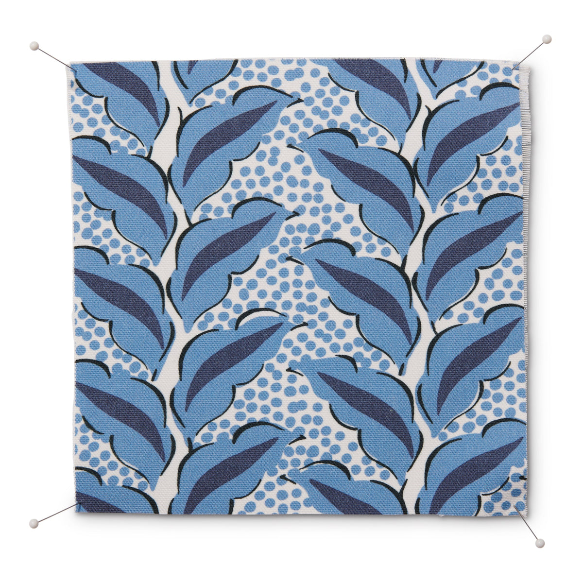 Cassis Outdoor Fabric by Serena Dugan in Prussian Blue