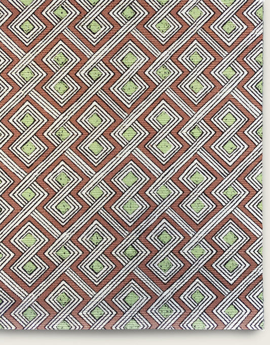 Celtic Knots Wallpaper by Aux Abris in Sage Clay