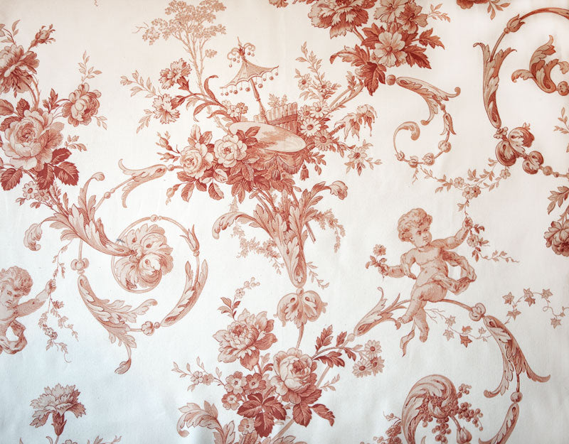 Charlecote Fabric by Titley & Marr in Terracotta