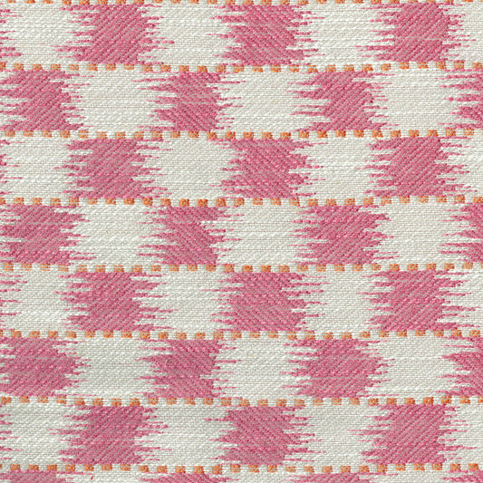 Chequers Fabric by Titley & Marr in Rose
