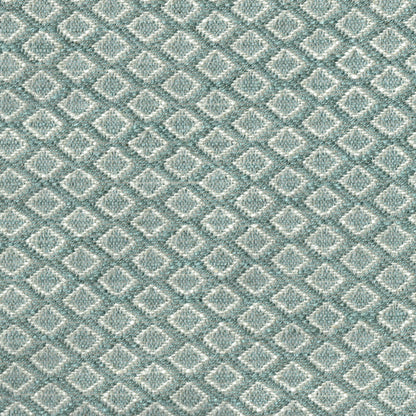 Chess Fabric by Titley & Marr in Aqua