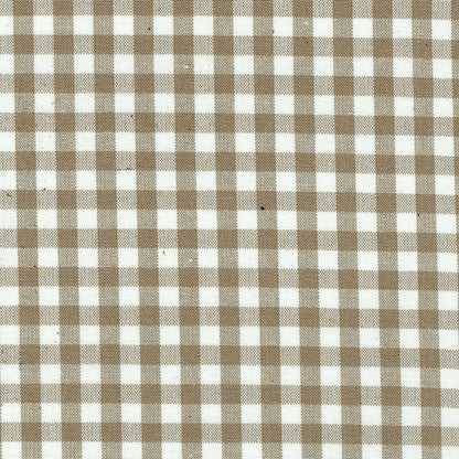Chichester Check Fabric by Titley & Marr in Mocha