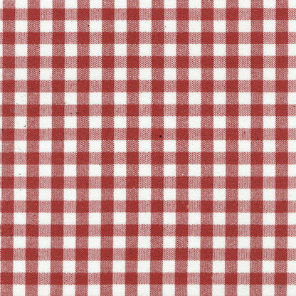 Chichester Check Fabric by Titley & Marr in Ruby