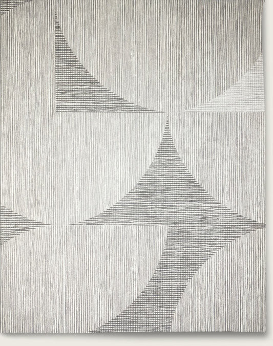 Circle Squared Wallpaper by Aux Abris in Common Grey
