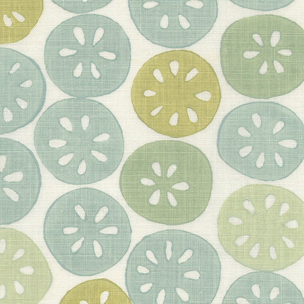 Citrus Handblock Fabric by Galbraith & Paul in Mineral