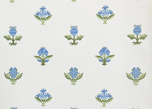 Connie Wallpaper by Betsy Textiles in Blue