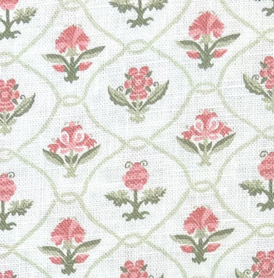 Constance Fabric by Betsy Textiles in Coral