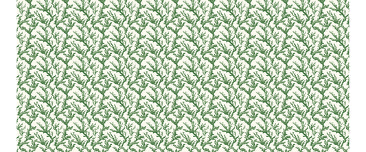 Corallium Wallpaper by Betsy Textiles in Green