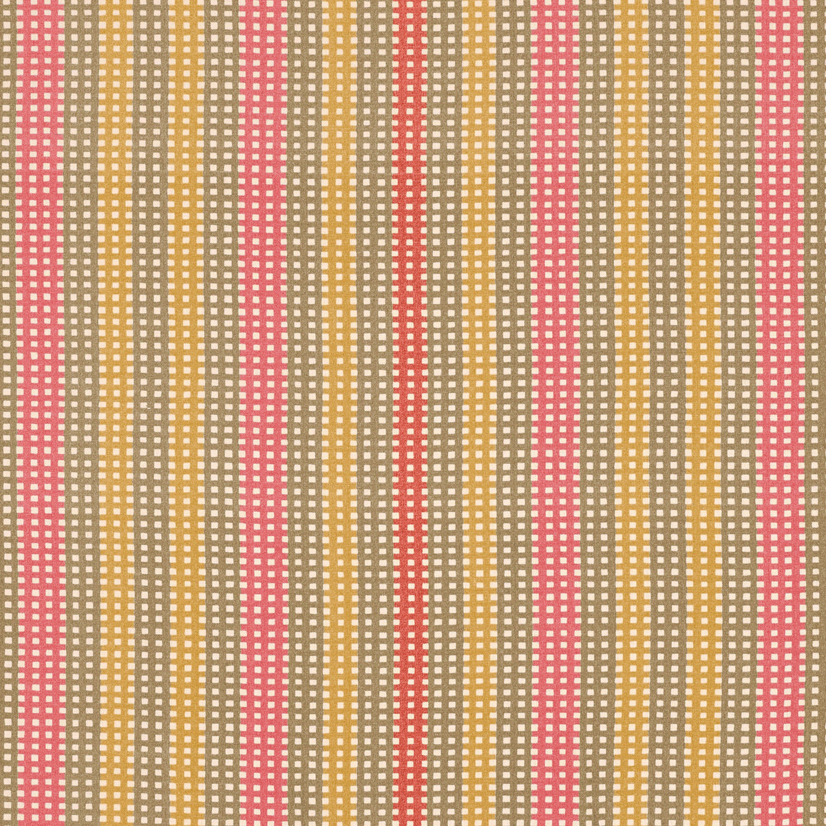 Cotillon Fabric by Décors Barbares in Pink & Khaki