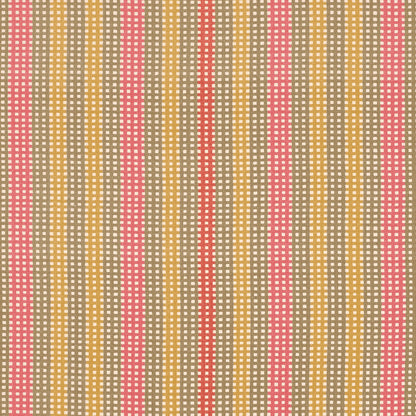 Cotillon Fabric by Décors Barbares in Pink & Khaki