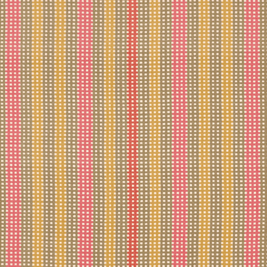 Cotillon Fabric by Décors Barbares in Pink & Khaki