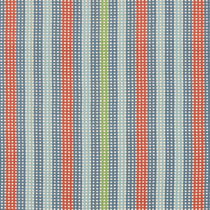 Cotillon Fabric by Décors Barbares in Red & Blue