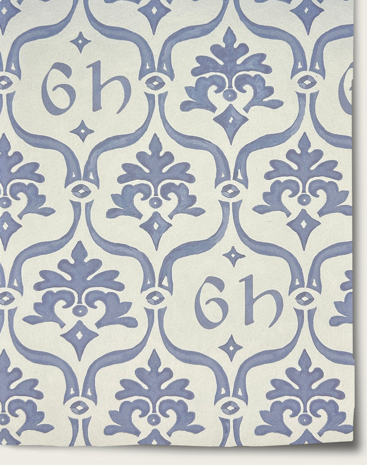 Crest Wallpaper by Aux Abris in Lake Blue