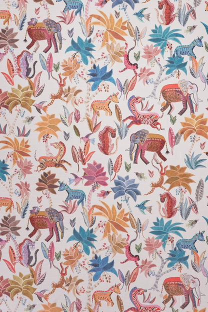 Dancing Jungle Fabric by James Malone in Soft (03)