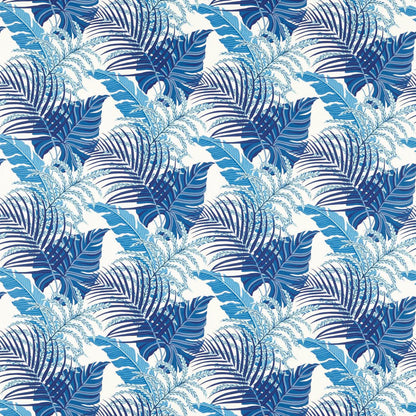 Manila French Blue fabric by Sanderson