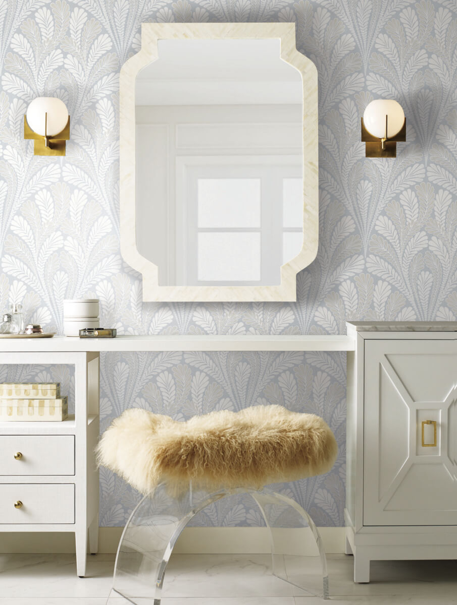 Shell Damask Wallpaper