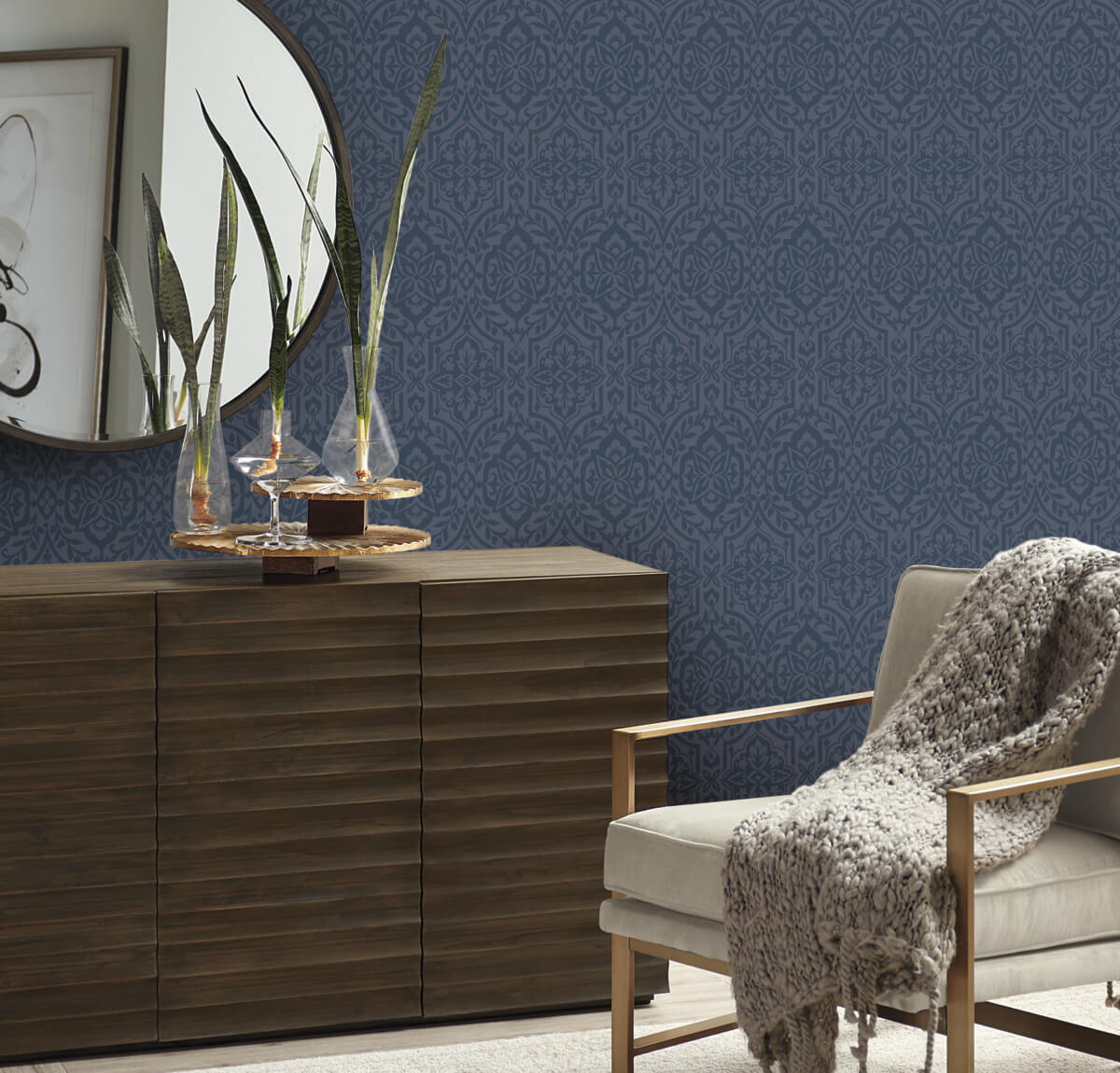 Cathedral Damask Wallpaper