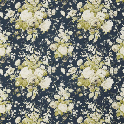 Stapleton Park Navy/Olive fabric by Sanderson