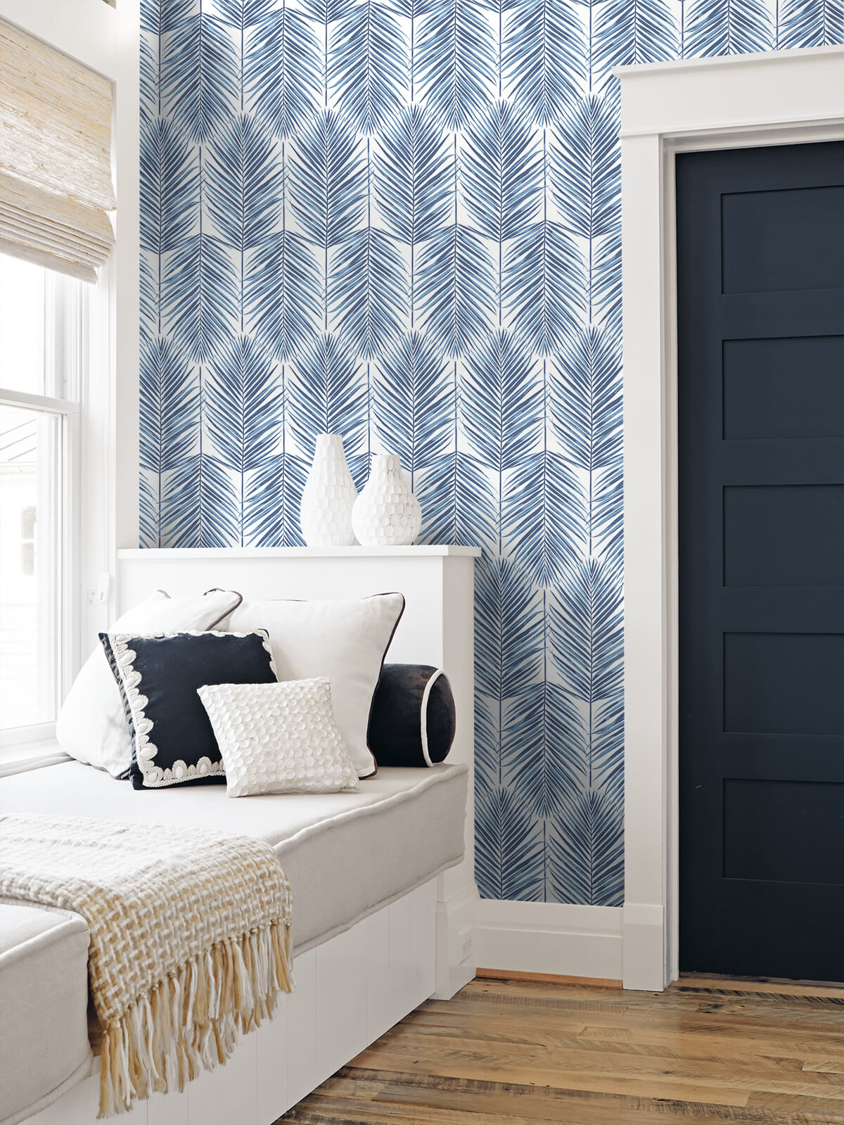 Seabrook DuPont Paradise Palm High Performance Wallpaper - Coastal Blue