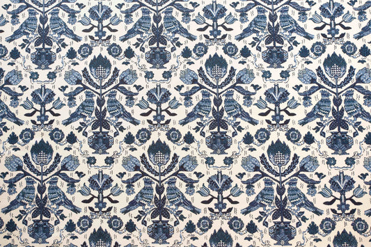 Damour Fabric by Alice Sergeant in Blues