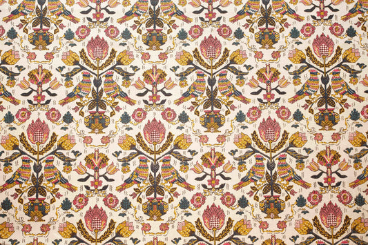 Damour Fabric by Alice Sergeant in Raspberry Multi