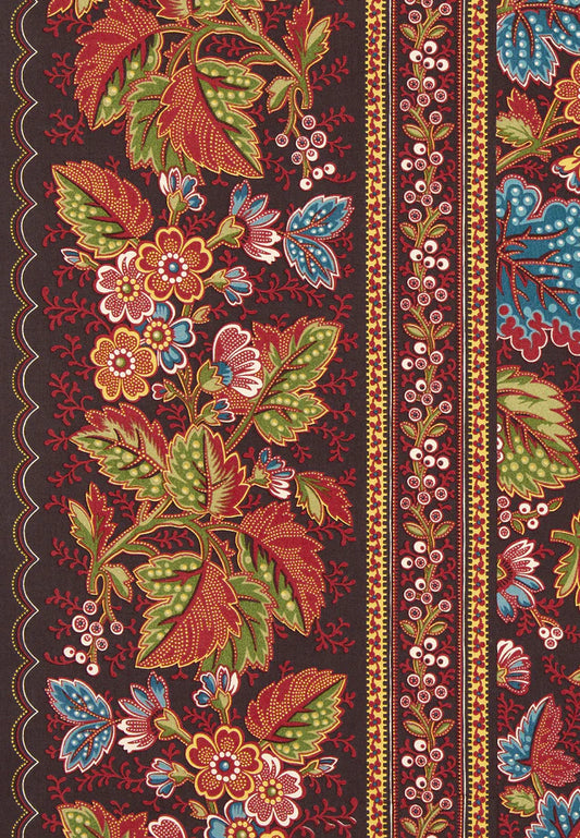 Dans la Forêt Fabric by Décors Barbares in Original, left border detail