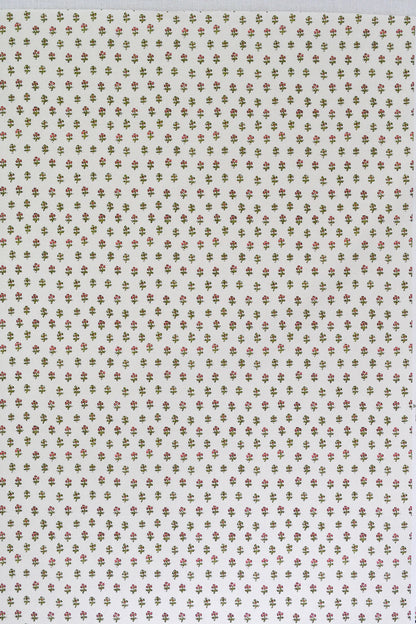 Ditzy Fabric by Titley & Marr in Green & Rose